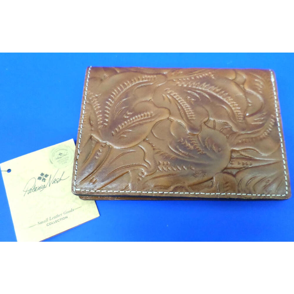 Patricia Nash TOOLED PERETOLA FLORENCE Passport Holder Bifold Wallet RFID - NWT!